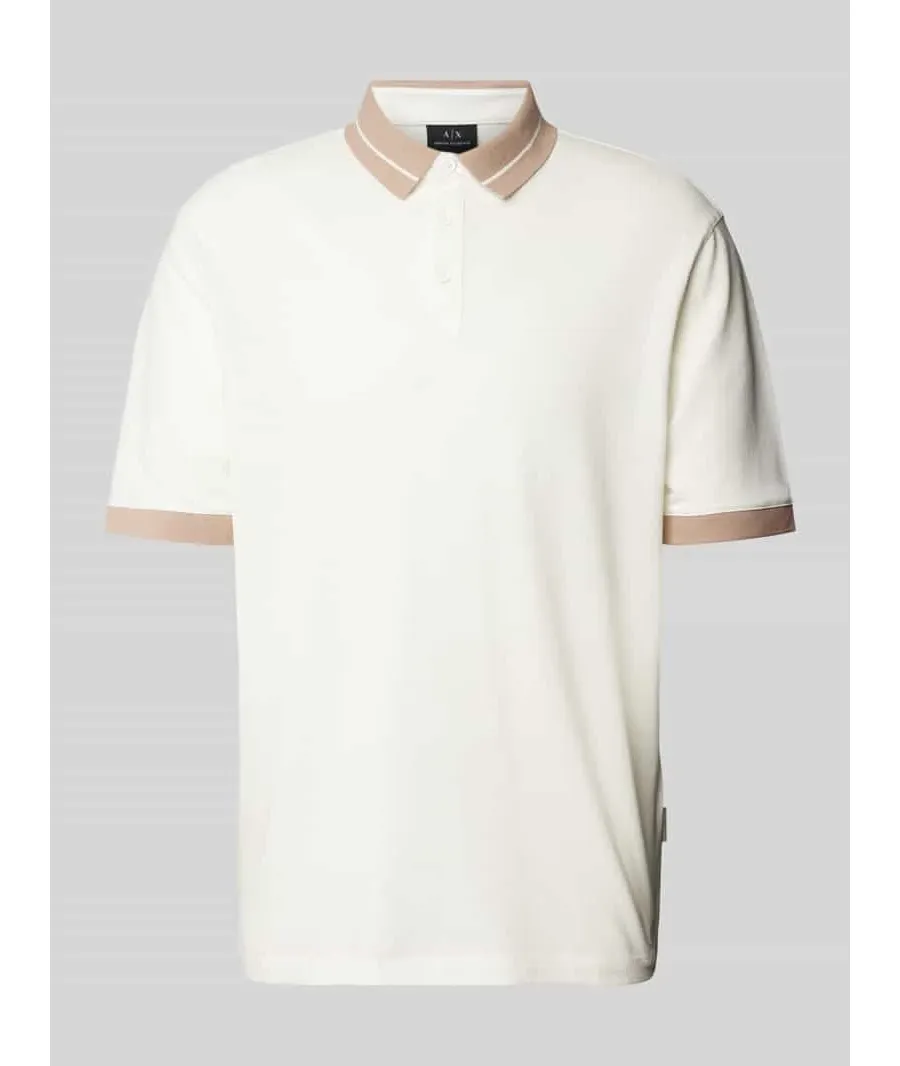 obrazek 1 Koszulka polo o kroju regular fit z paskami w kontrastowym kolorze