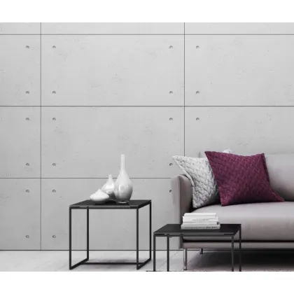 Zdjęcie 120x60 cm VT - PB30 (BS śnieżno biały) Standard - panel dekor 3D beton architektoniczny