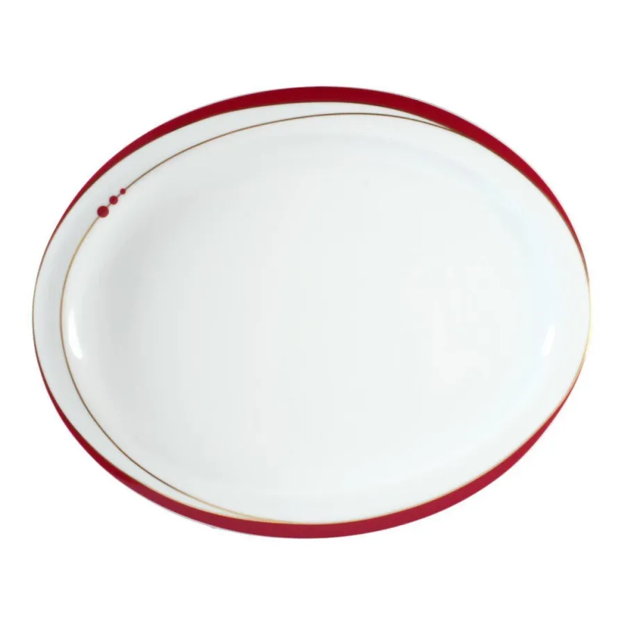 obrazek 1 Porcelanowy owalny talerz obiadowy 29x24 cm w stylu nowoczesnym - Seltmann Weiden