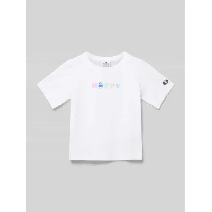 Zdjęcie T-shirt z nadrukiem ze sloganem