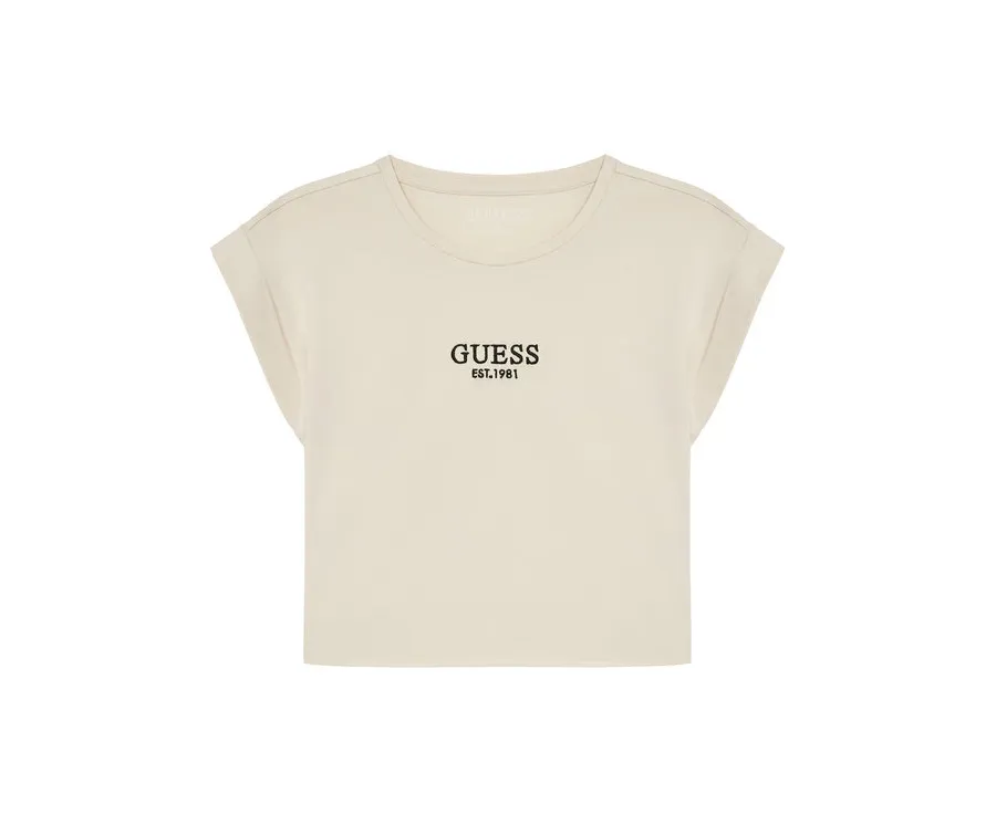 obrazek 1 Guess T-Shirt J4BI34 J1314 Beżowy Boxy Fit
