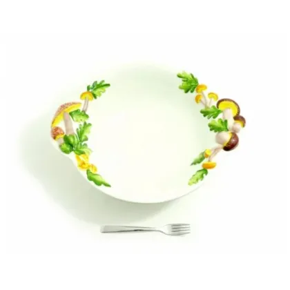 Zdjęcie Duża ceramiczna miska zdobiona motywem grzybów - Le Ceramiche