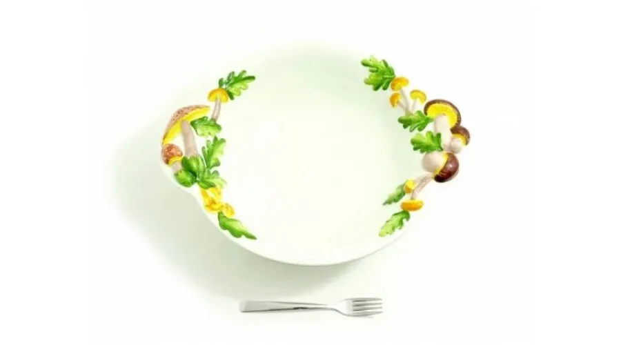 obrazek 1 Duża ceramiczna miska zdobiona motywem grzybów - Le Ceramiche