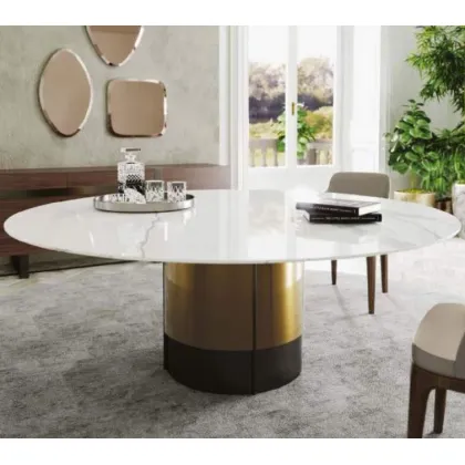 Zdjęcie Wysokiej jakości stół Leandro z marmurowym blatem