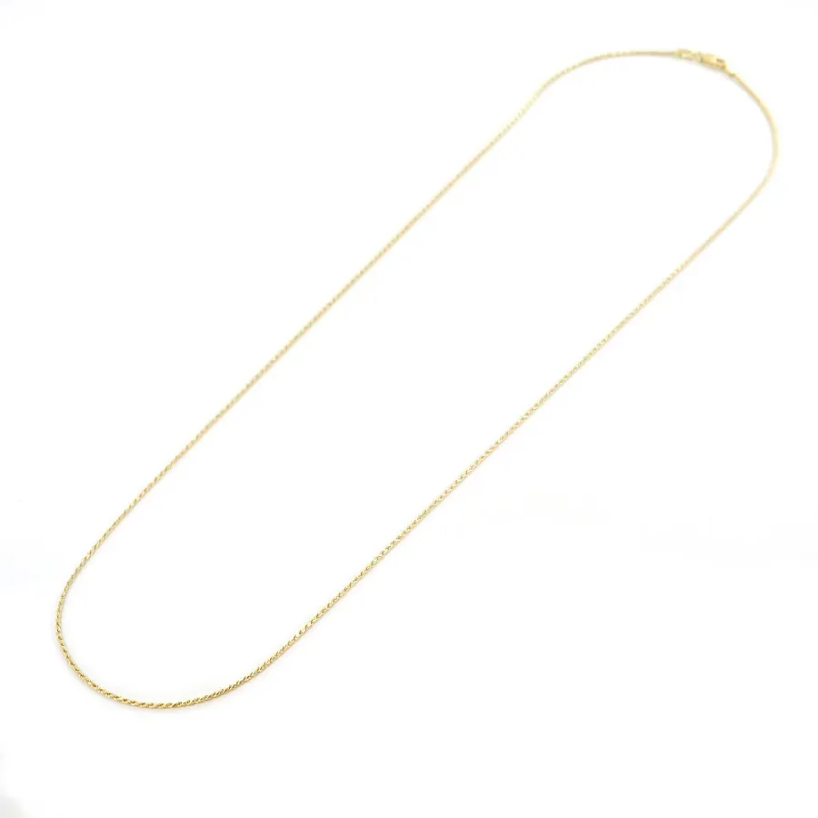 obrazek 4 Łańcuszek unisex z żółtego złota - 50 cm