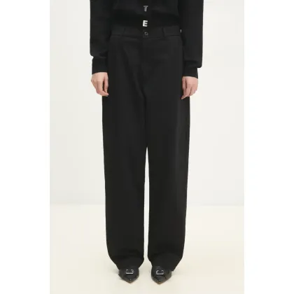 Zdjęcie Carhartt WIP spodnie Brady Pant damskie kolor czarny proste medium waist I033770.89GT