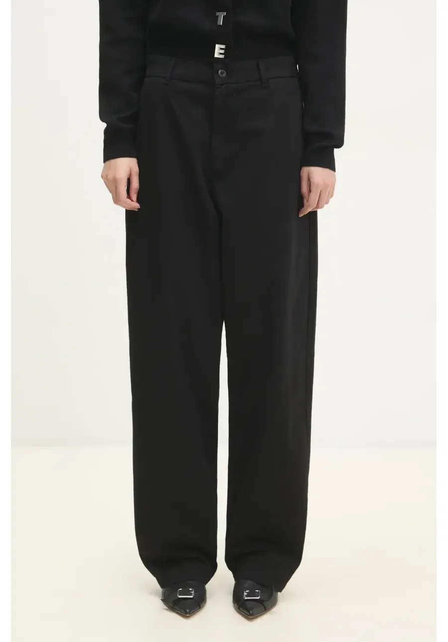 obrazek 1 Carhartt WIP spodnie Brady Pant damskie kolor czarny proste medium waist I033770.89GT