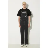 Zdjęcie Carhartt WIP ogrodniczki bawełniane Bib Overall kolor czarny I022946-BLACKSTONE