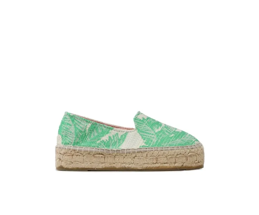 obrazek 1 Manebi Espadryle Cotton Jaquard Double Sole Espadrilles G 4.8 D0 Zielony