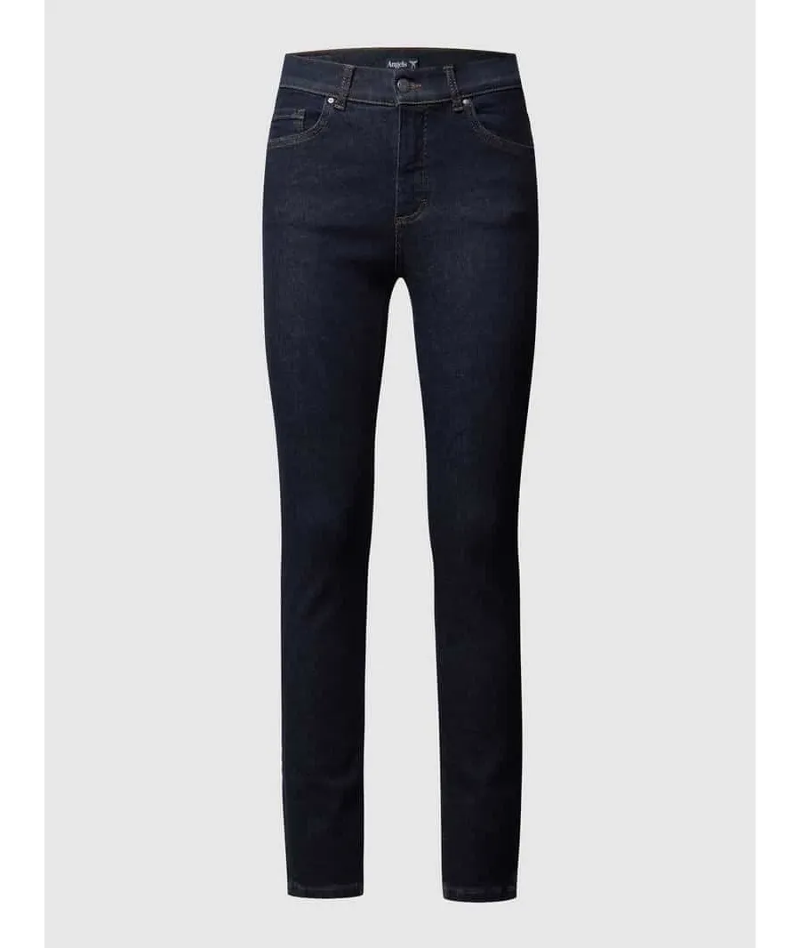 obrazek 1 Jeansy o kroju skinny fit z naszywką z logo