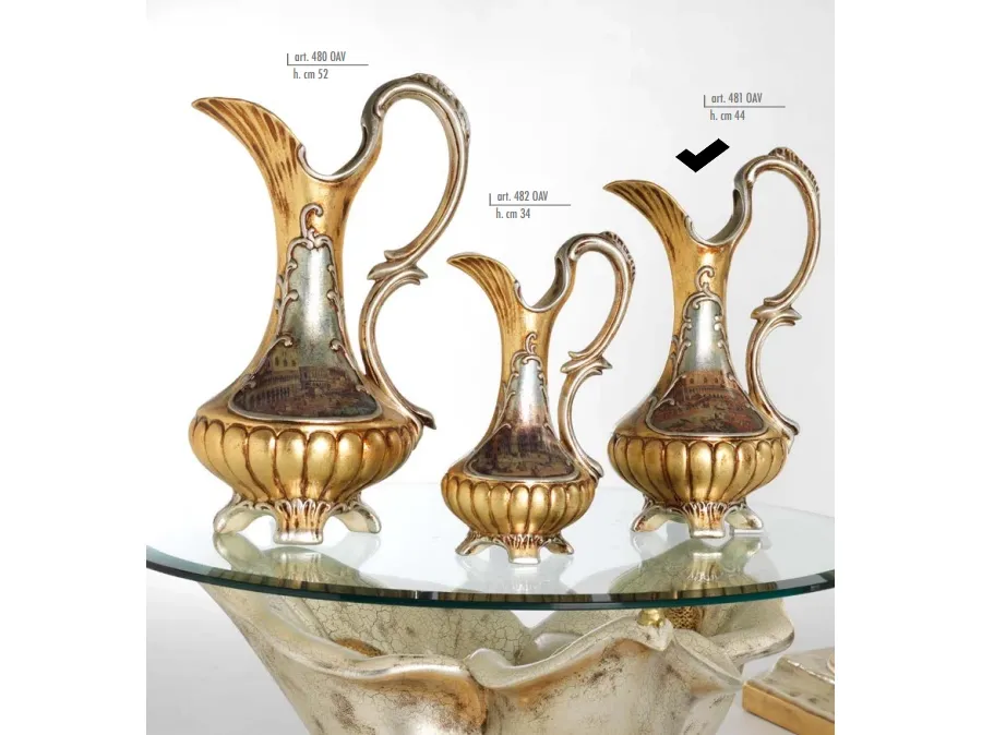 obrazek 1 Piękna karafka z uchwytem i obrazem Wenecji 45,5cm - Valle d'oro Patchi