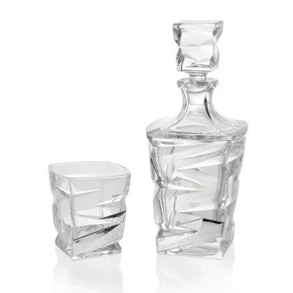 Zdjęcie Kryształowy zestaw do whisky 6 szklanek i karafka