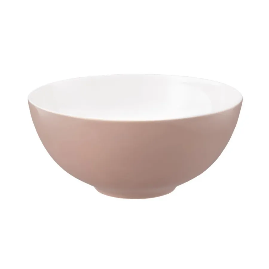 obrazek 1 Okrągła miska z porcelany 21 cm zdobiona różowym deseniem - Seltmann Weiden