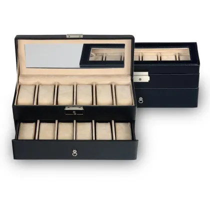 Picture An elegant box with space for 12 watches