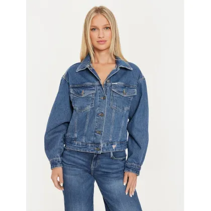 Zdjęcie Guess Jeans Kurtka jeansowa W4YN56 D5CC3 Granatowy Oversize