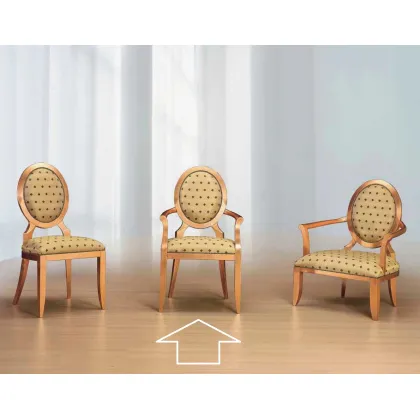 Zdjęcie Antyczny elegancki fotel do salonu - Morello Gianpaolo