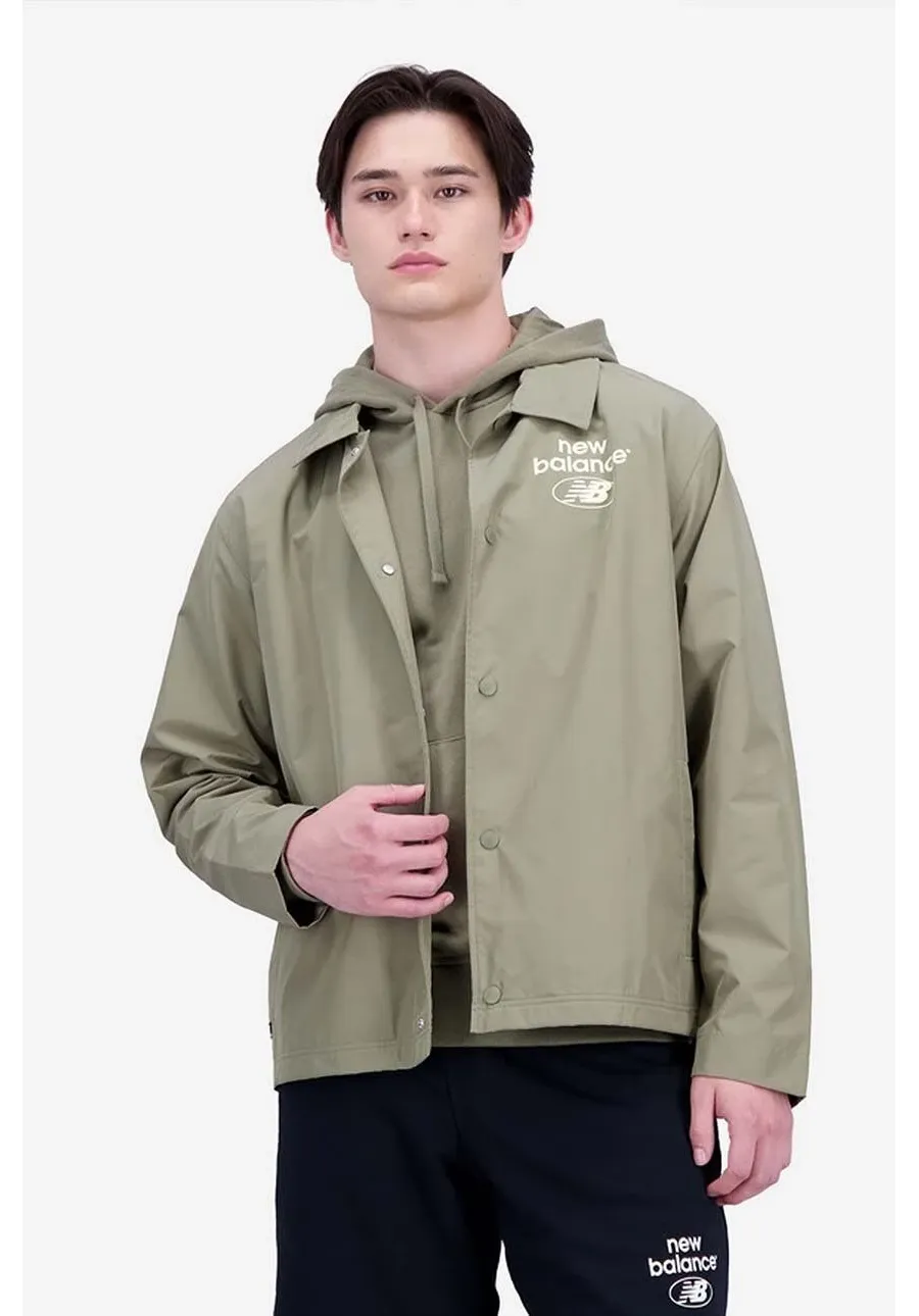 obrazek 1 New Balance kurtka męska kolor zielony przejściowa MJ31531CGN-CGN
