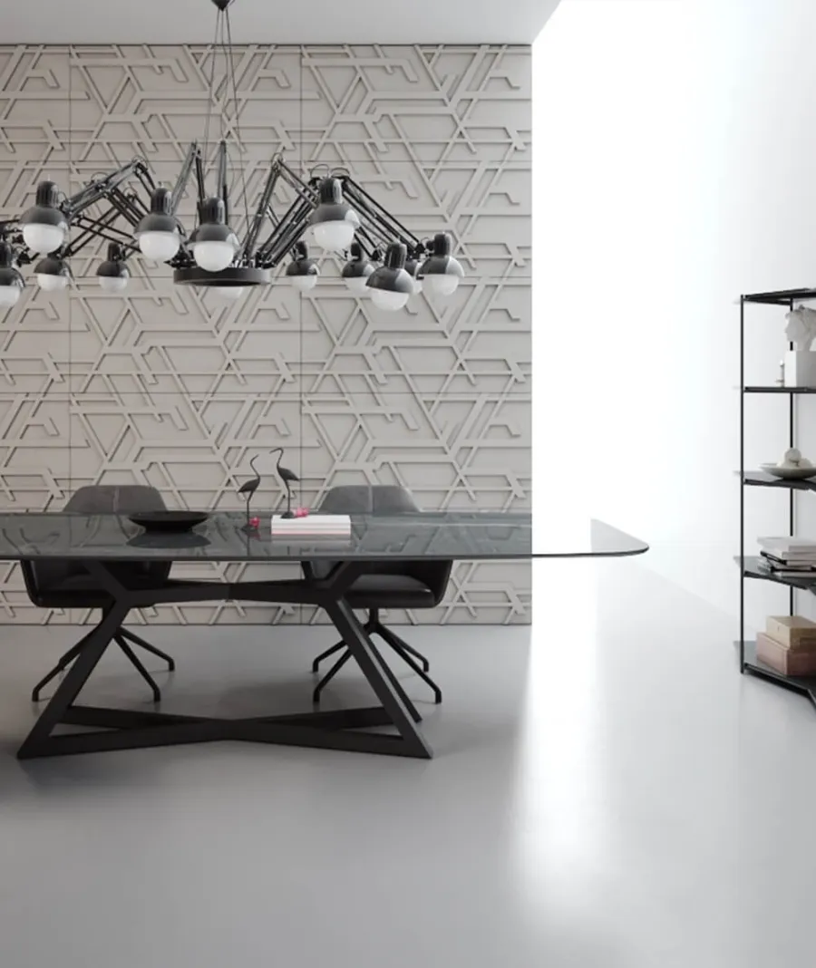 obrazek 1 120x60 cm VT - PB27 (S51 ciemny szary - mysi) Kor - panel dekor 3D beton architektoniczny