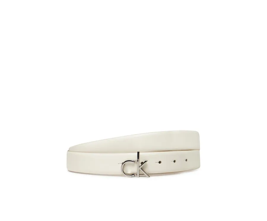 obrazek 1 Calvin Klein Pasek Damski Ck Buckle Belt 3.0_Smooth K60K613156 Biały