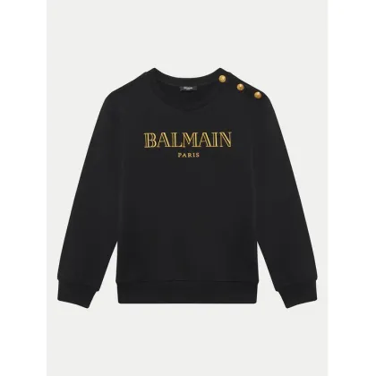 Zdjęcie Balmain Bluza BV4B10-Z0081 930OR Czarny Regular Fit