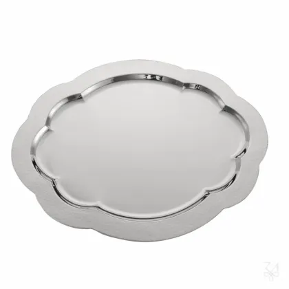 Zdjęcie Owalna srebrna taca Cardinale o wyjątkowym kształcie - Zaramella Argenti