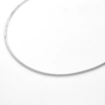Zdjęcie Wenecki łańcuszek z 9-karatowego białego złota (50 cm)