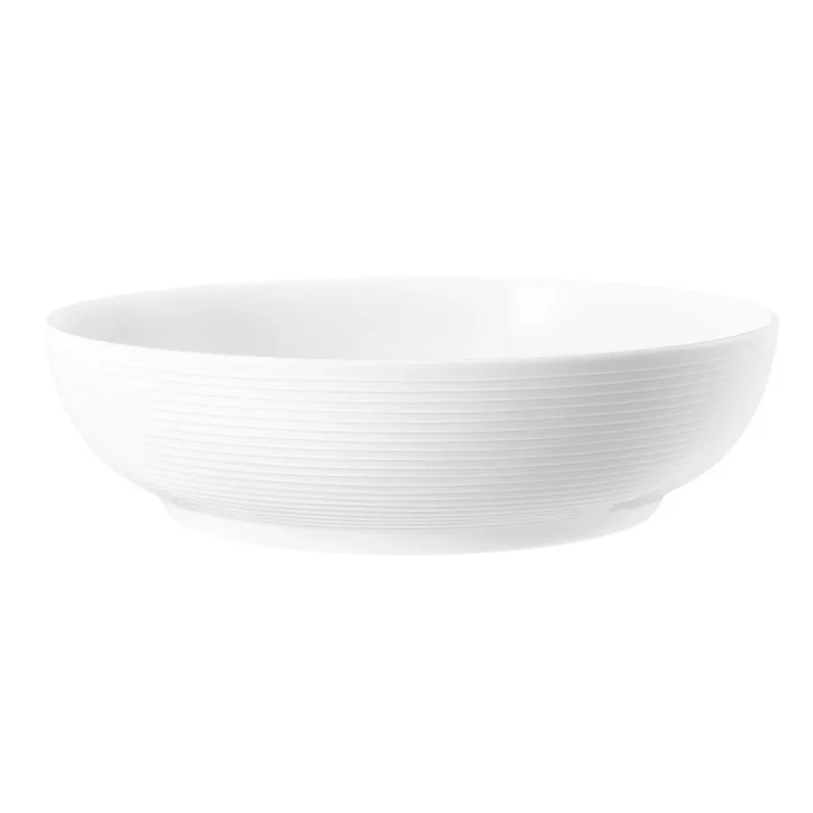 obrazek 1 Biała duża miska na jedzenie z porcelany 25 cm w stylu nowoczesnym - Seltmann Weiden
