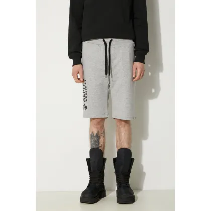 Zdjęcie Alpha Industries szorty Basic męskie kolor szary 116364.17-SZARY