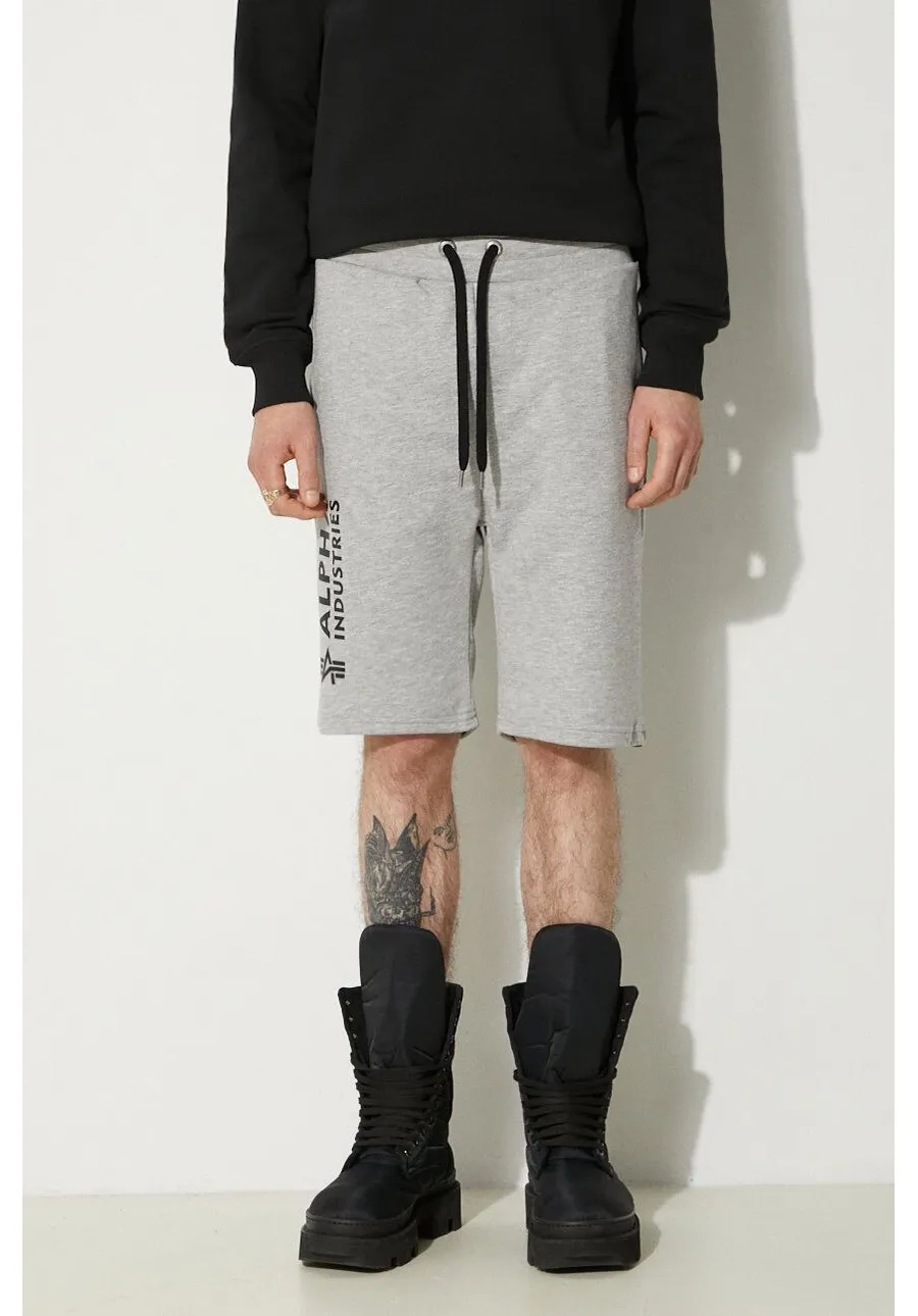 obrazek 1 Alpha Industries szorty Basic męskie kolor szary 116364.17-SZARY