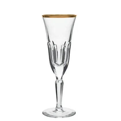 Zdjęcie Kryształowy kielich do szampana - Palais Gold
