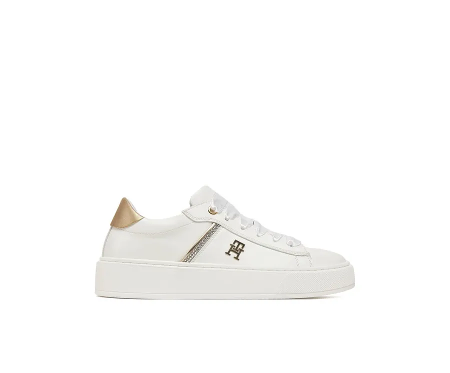 obrazek 1 Tommy Hilfiger Sneakersy Low Cut Lace-Up Sneaker T4A9-33933-0206 S Biały