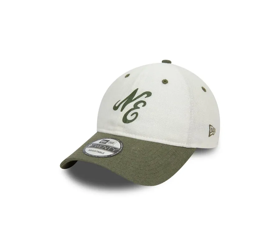 obrazek 1 New Era Czapka z daszkiem Linen Script 920 Ne 60503545 Écru