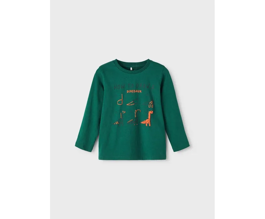 obrazek 1 NAME IT Bluzka 13212872 Zielony Regular Fit