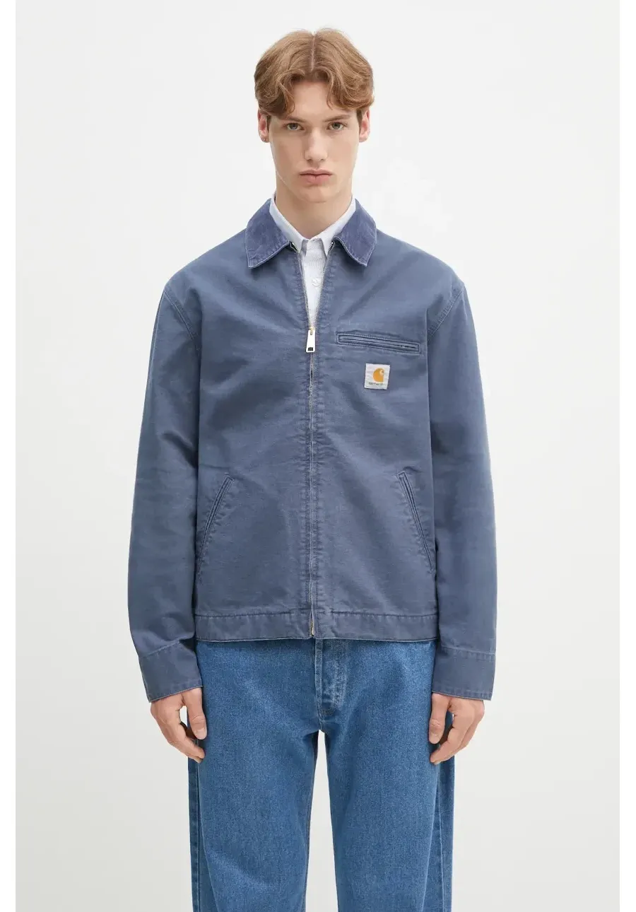 obrazek 1 Carhartt WIP kurtka bawełniana Detroit Jacket kolor niebieski przejściowa I034819.2RE4O