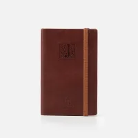 Picture Leather notebook with embossed letter J