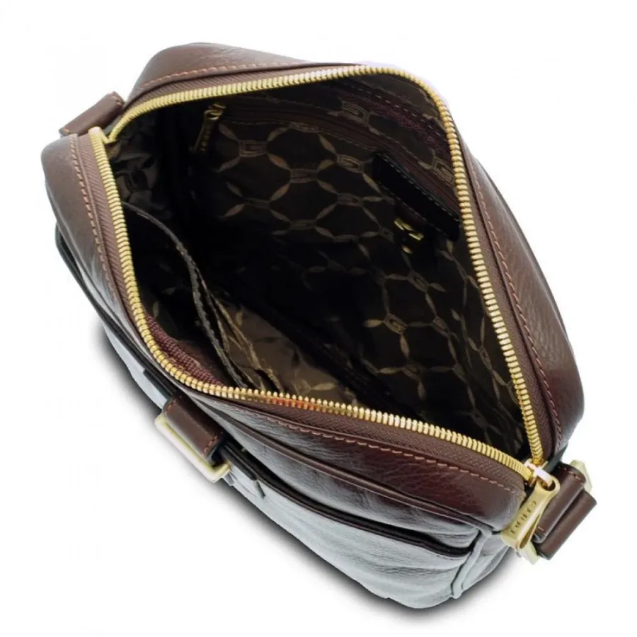 obrazek 4 Brązowa elegancka torba mężczyzn - Giudi