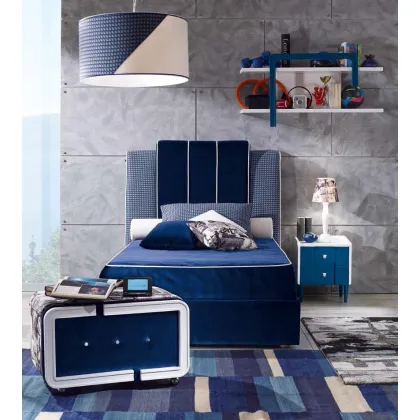 Zdjęcie Niebieskie łóżko do pokoju dziecka - Ferretti e Ferretti