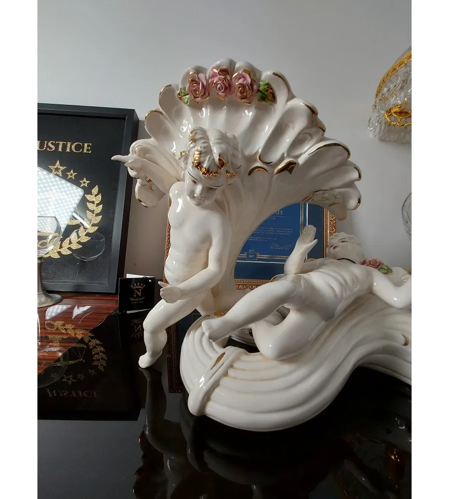 obrazek 4 Ceramiczna dekoracja ścienna z aniołem