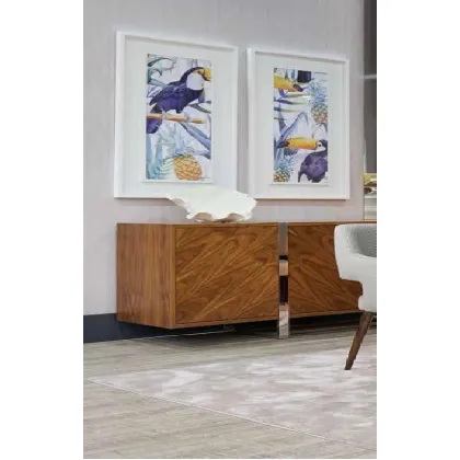 Picture A minimalist sideboard with a walnut structure by Epoca