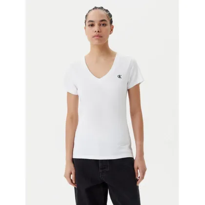 Zdjęcie Calvin Klein Jeans T-Shirt J20J213716 Biały Regular Fit
