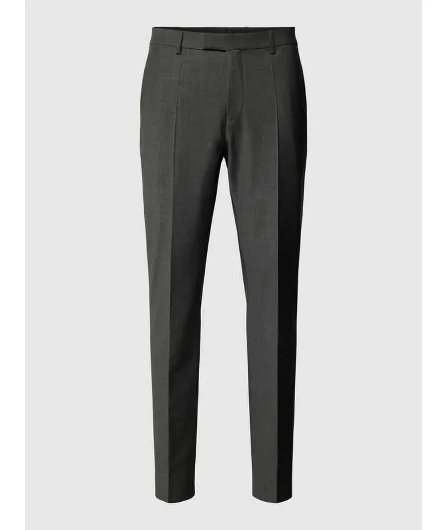 obrazek 1 Spodnie do garnituru o kroju regular fit w kant model ‘Ryan’