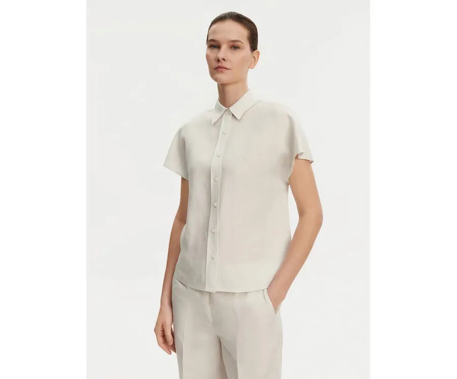 obrazek 1 Calvin Klein Koszula K20K208322 Beżowy Regular Fit