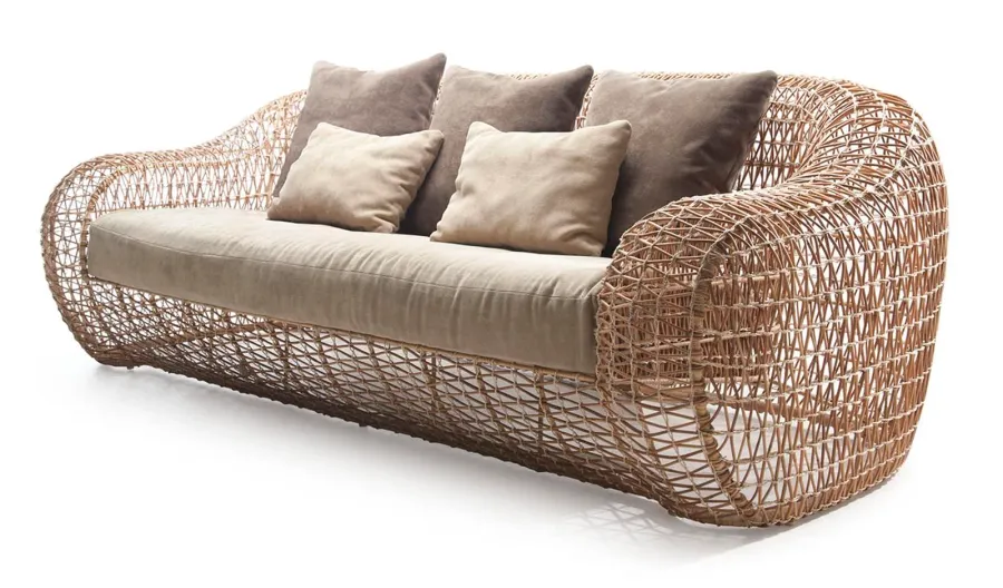 obrazek 1 Rattanowa sofa do ogrodu lub do salonu - luksus od Kenneth Cobonpue