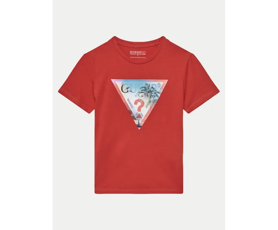 obrazek 1 Guess T-Shirt L5GI26 K8HM4 Czerwony Regular Fit