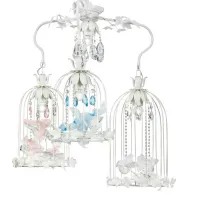 Picture Luxurious cage-shaped ceiling light with Bohemia crystals - Euro Lamp Art