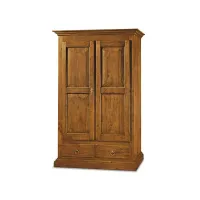 Picture Wardrobe with 2 doors and 2 polished drawers complete with 1 clothes rail - Zanini