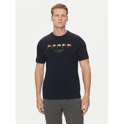 Zdjęcie Tommy Hilfiger T-Shirt Multi Flags MW0MW38616 Granatowy Regular Fit
