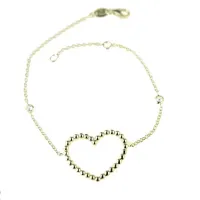 Picture Elegant heart bracelet with balls