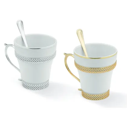 Picture Beautiful tea cup with decorations