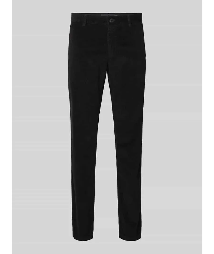 obrazek 1 Spodnie sztruksowe o kroju modern fit ze szlufkami na pasek model ‘Matthew’